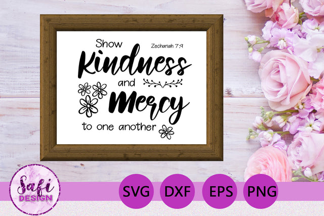 Show Kindness Bible Verse SVG SVG Safi Design 