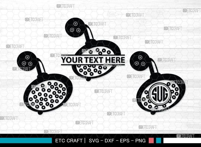 Shower Head Monogram, Shower Head Silhouette, Shower Head SVG Cut Files, Shower Svg, Baby Shower Svg, Shower with Dripping Water Silhouette Svg, SB00091 SVG ETC Craft 