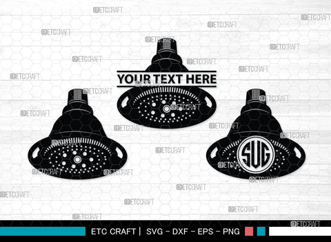 Shower Head Monogram, Shower Head Silhouette, Shower Head SVG Cut Files, Shower Svg, Baby Shower Svg, Shower with Dripping Water Silhouette Svg, SB00091 SVG ETC Craft 