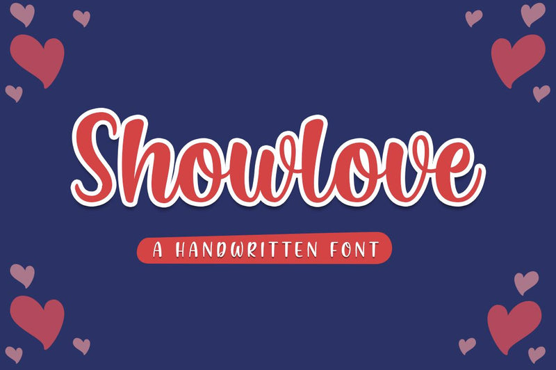 Showlove - a lovely font Font Suby Studio 