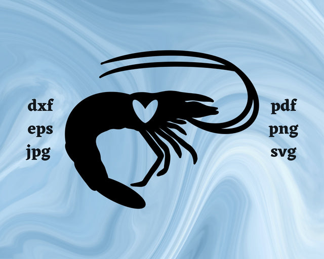 Shrimp Heart SVG Cut File SVG Northern Light SVG 
