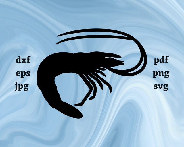 Shrimp SVG Cut File SVG Northern Light SVG 