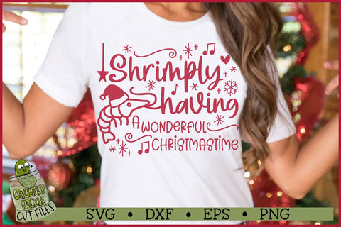 Shrimply Having a Wonderful Christmastime SVG File SVG Crunchy Pickle 