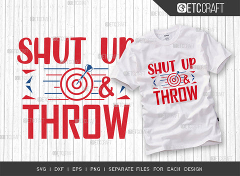 Shut Up & Throw SVG Bundle, Darts Svg, Sports Svg, Dartboard Svg, Game Svg, Darts Sayings Svg, Darts Quotes, ETC T00229 SVG ETC Craft 