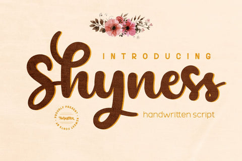 Shyness Font twinletter 