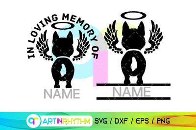 Siberian Husky Pet Dog Memorial SVG SVG Artinrhythm shop 