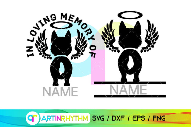 Siberian Husky Pet Dog Memorial SVG SVG Artinrhythm shop 