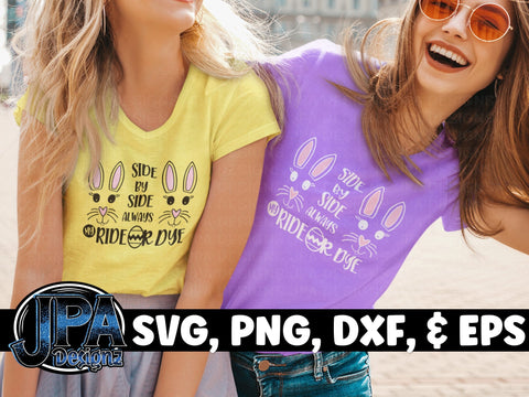 Side by Side Always my Ride or Dye_Bunnies SVG JPA Designz 