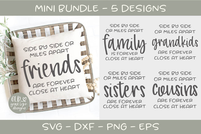 Side By Side Mini Bundle - 5 Designs SVG Grace Lynn Designs