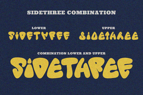 Sidethree - Quirky Bold Display Font ahweproject 