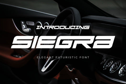 Siegra - Sporty Tech Font Font Arterfak Project 