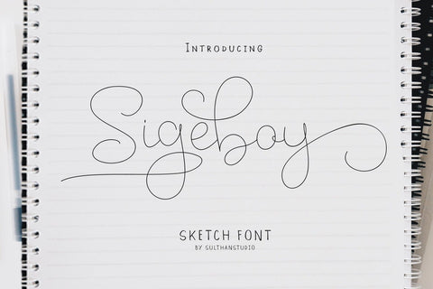 Sigeboy Font Sulthan studio 