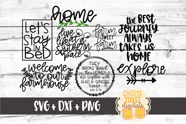 Sign Bundle - Includes 16 Designs - SVG PNG DXF Cut Files SVG Cheese Toast Digitals