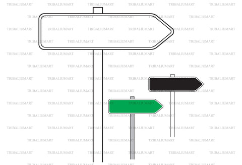 Sign direction SVG TribaliumArtSF 