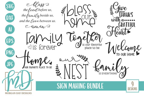 Sign Making Bundle SVG Morgan Day Designs
