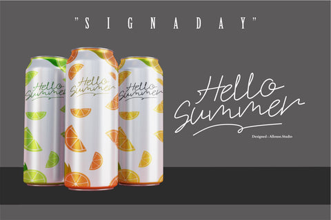 Signaday - Monoline Handwritten Font Allouse.Studio 