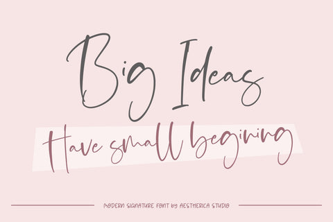Signatica Font Aestherica Studio 