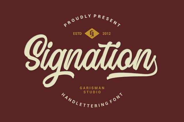 Signation Font Garisman Studio 