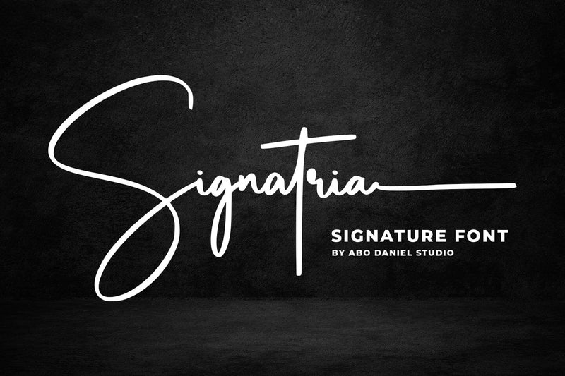 Signatria Font Abo Daniel Studio 