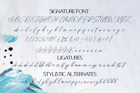 Signature Archive - Serif and script font duo Font Freeling Design House 