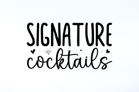Signature cocktails SVG SVG Regulrcrative 