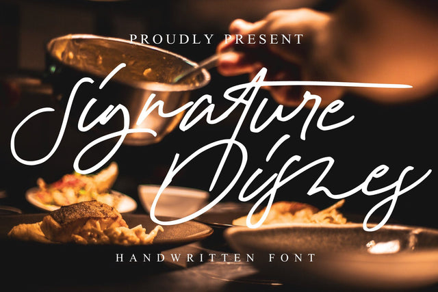 signature dishes Font goodigital_13 