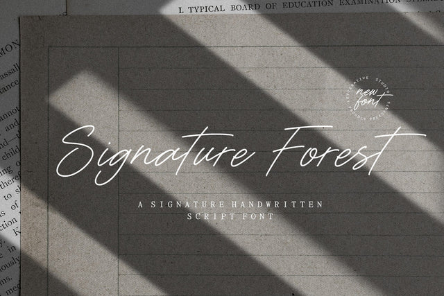 Signature Forest Signature Handwritten Script Font Font Letterative 