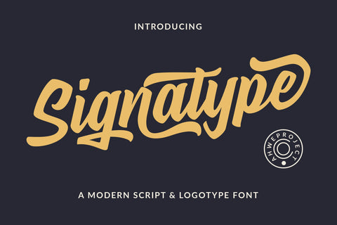 Signatype Font ahweproject 