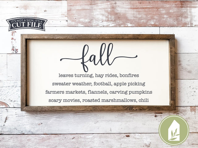 Signs of Fall SVG | Autumn SVG | Farmhouse Sign Design SVG LilleJuniper 