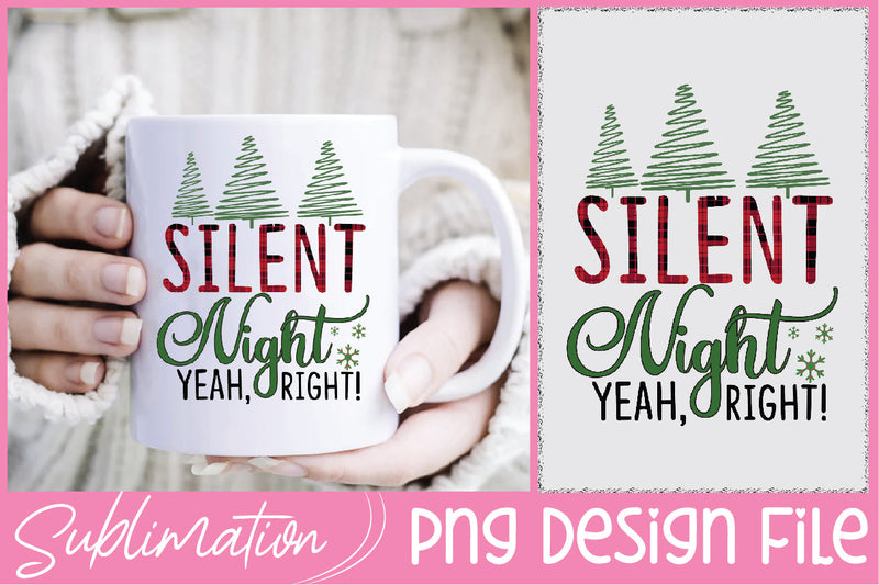 Silent Night Christmas Sublimation Sublimation Creativeart88 