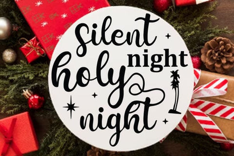 Silent Night Holy Night SVG Angelina750 