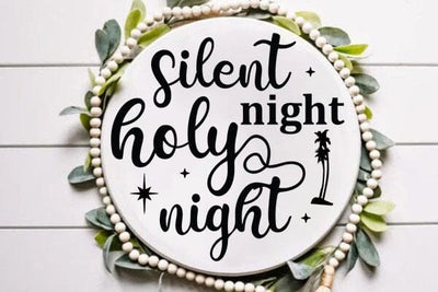 Silent Night Holy Night SVG Angelina750 