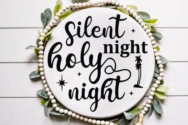 Silent Night Holy Night SVG Angelina750 