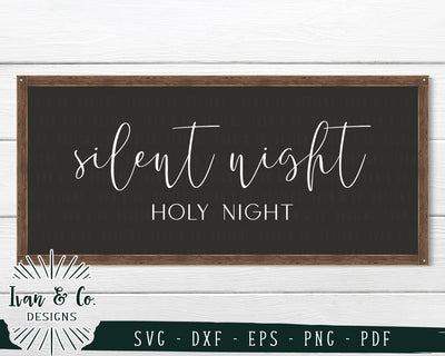 Silent Night Holy Night SVG Files | Christmas | Holidays | Winter SVG (717527046) SVG Ivan & Co. Designs 