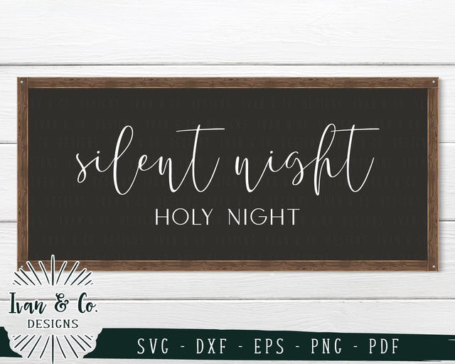 Silent Night Holy Night SVG Files | Christmas | Holidays | Winter SVG (717527046) SVG Ivan & Co. Designs 