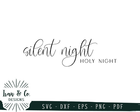 Silent Night Holy Night SVG Files | Christmas | Holidays | Winter SVG (745316318) SVG Ivan & Co. Designs 