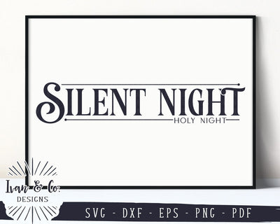 Silent Night Holy Night SVG Files | Christmas | Holidays | Winter SVG (901882567) SVG Ivan & Co. Designs 