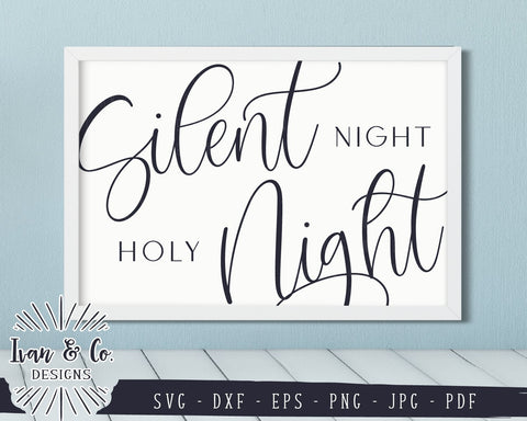 Silent Night Holy Night SVG Files | Holidays | Winter | Christmas SVG (857843941) SVG Ivan & Co. Designs 