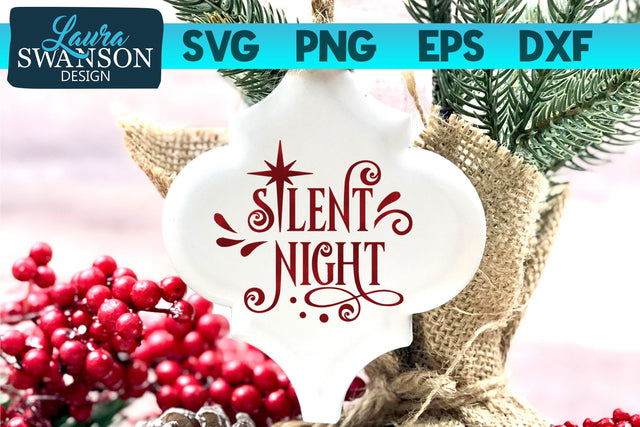 Silent Night SVG Cut File SVG Laura Swanson Design 