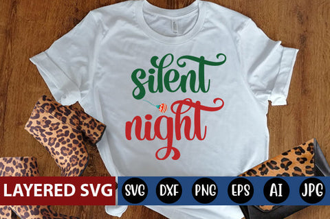 silent night SVG cute file SVG Blessedprint 