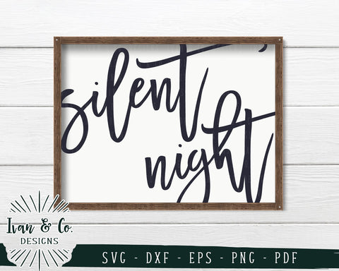 Silent Night SVG Files | Christmas | Holidays | Winter SVG (744829619) SVG Ivan & Co. Designs 