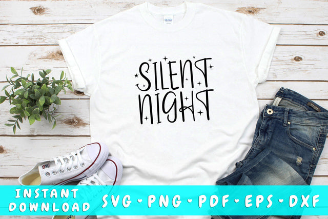 Silent Night SVG SVG HappyDesignStudio 