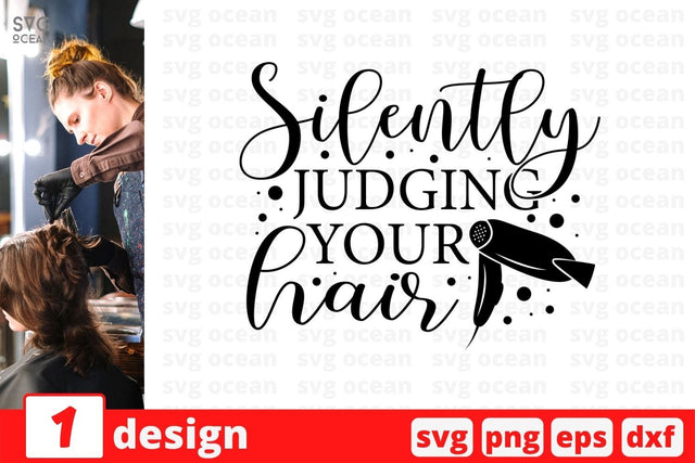 Silently judging your hair SVG Cut File SVG SvgOcean 