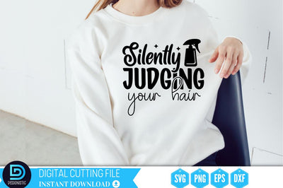 Silently judging your hair SVG SVG DESIGNISTIC 