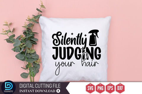 Silently judging your hair SVG SVG DESIGNISTIC 