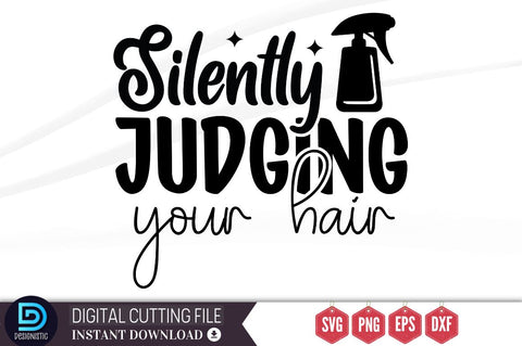 Silently judging your hair SVG SVG DESIGNISTIC 