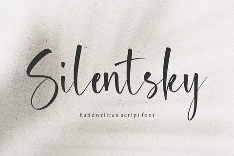Silentsky Modern Handwritten Font Font Letterative 