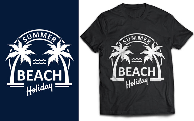 Silhouette Summer Palm Tree | T Shirt SVG Design SVG naemmiah021 