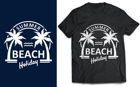 Silhouette Summer Palm Tree | T Shirt SVG Design SVG naemmiah021 