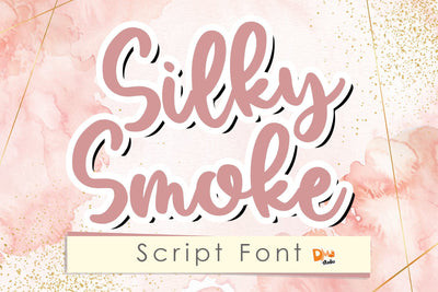 Silky Smoke - Cute Script Font Font Dm Letter Studio 